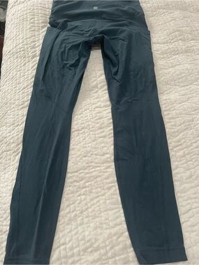 Athleta Black High-Rise Performance Leggings dark green